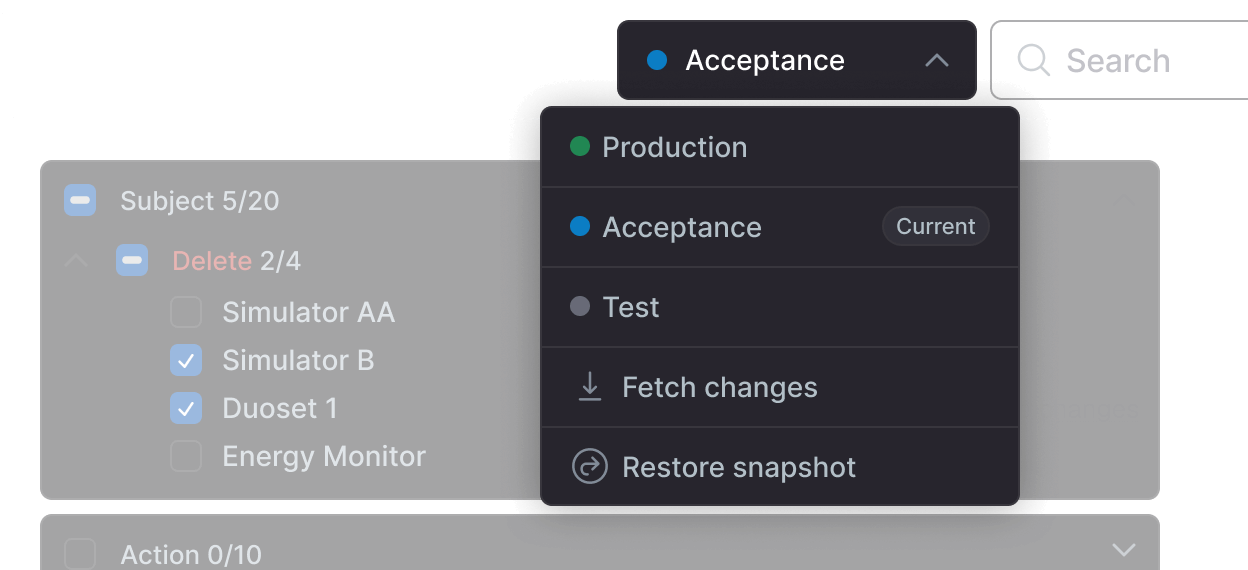 Develop with control