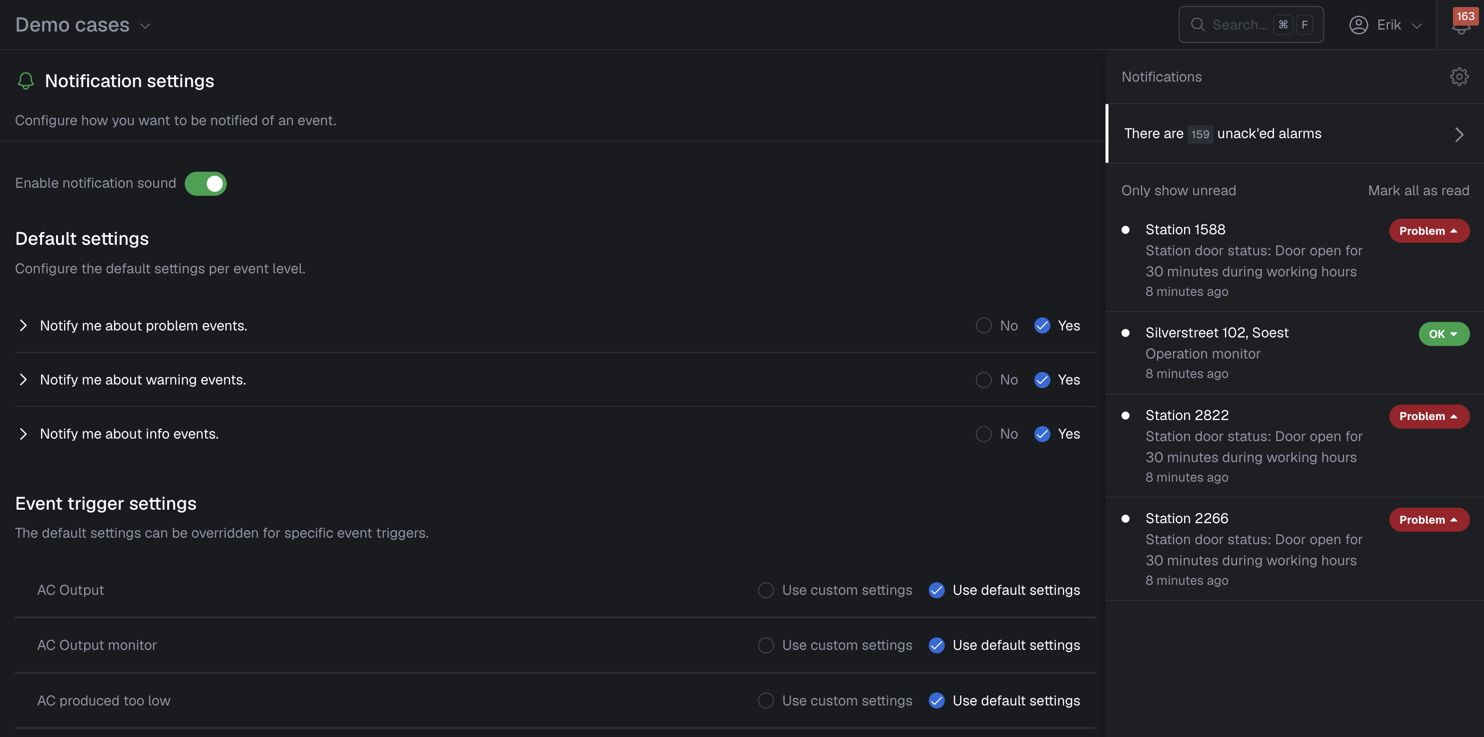 Notifications overview