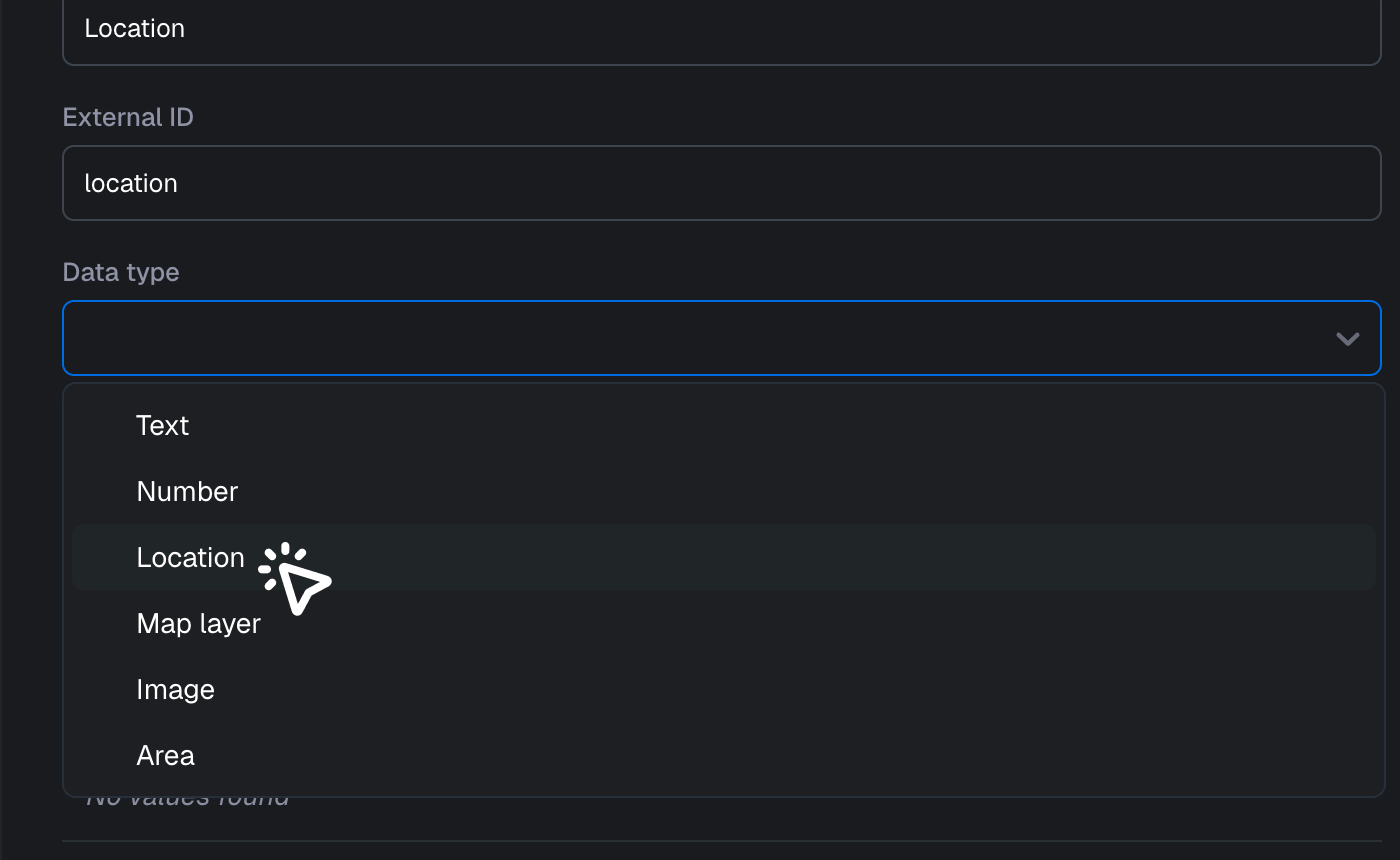Select data type