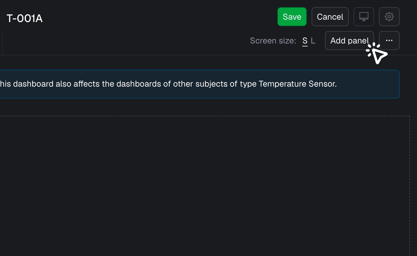 Add panel