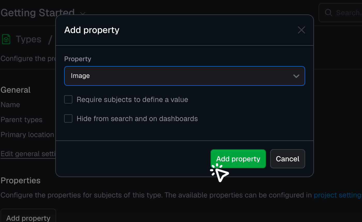 Select image property