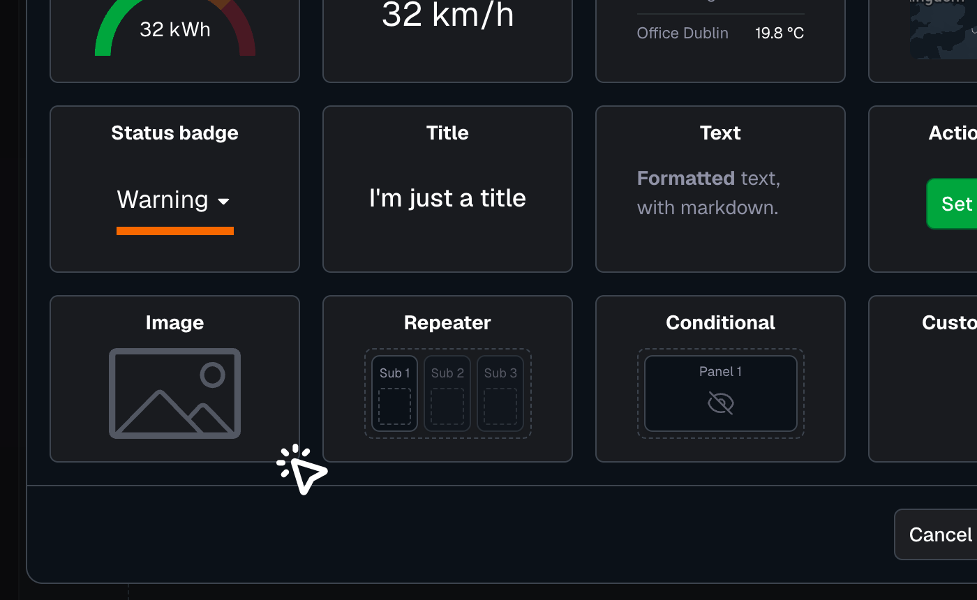 Select widget type