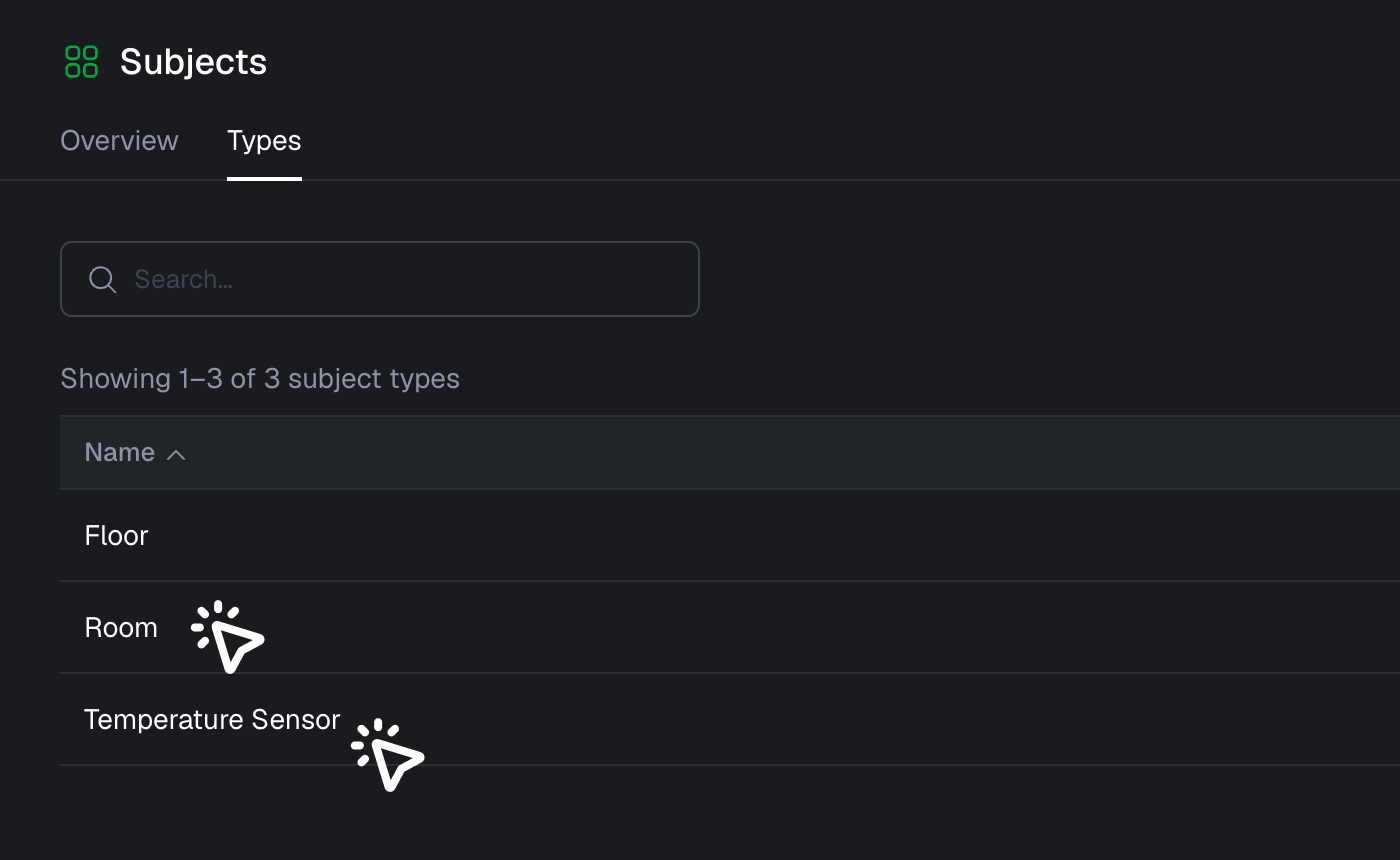 Select type