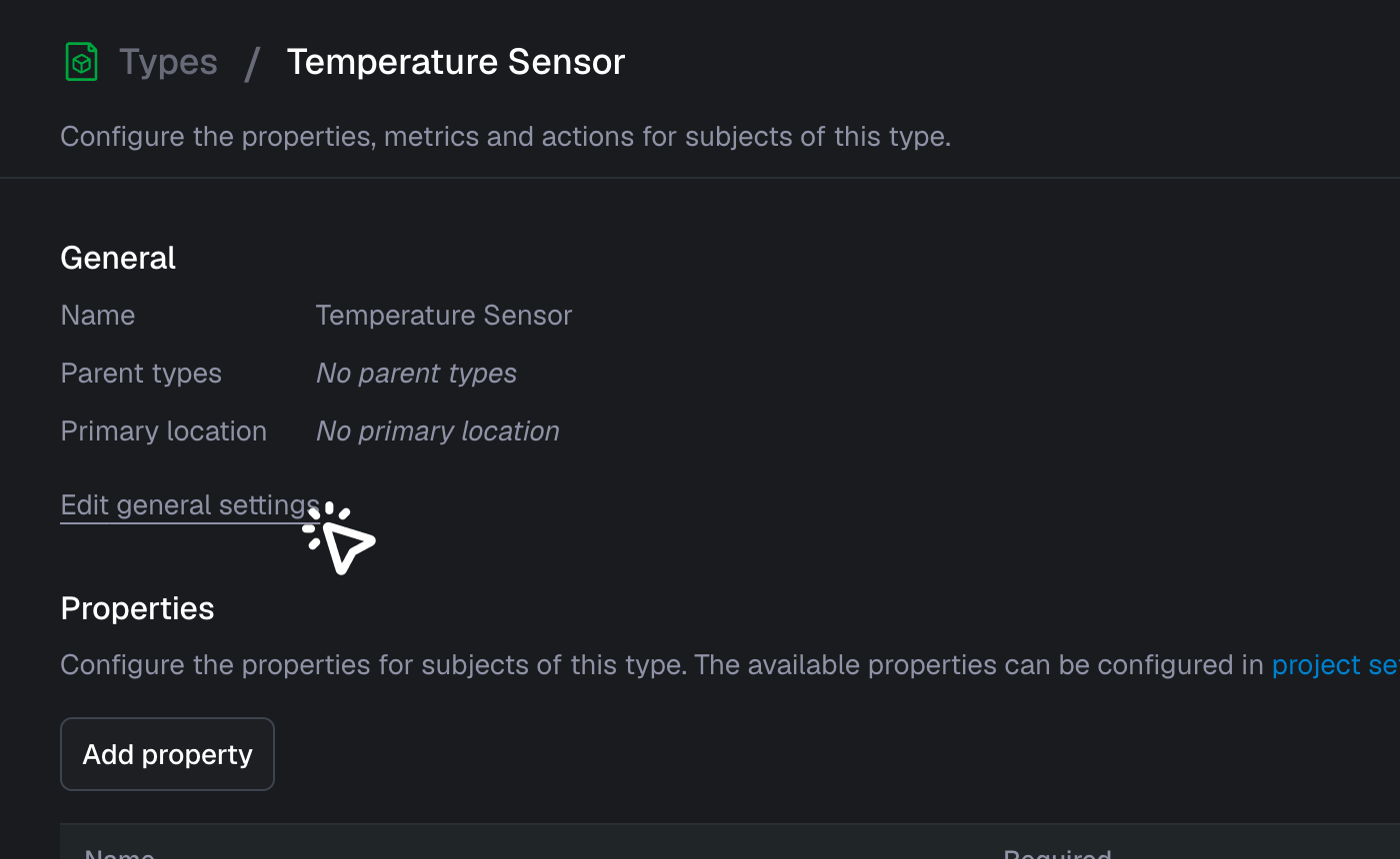 Edit general settings
