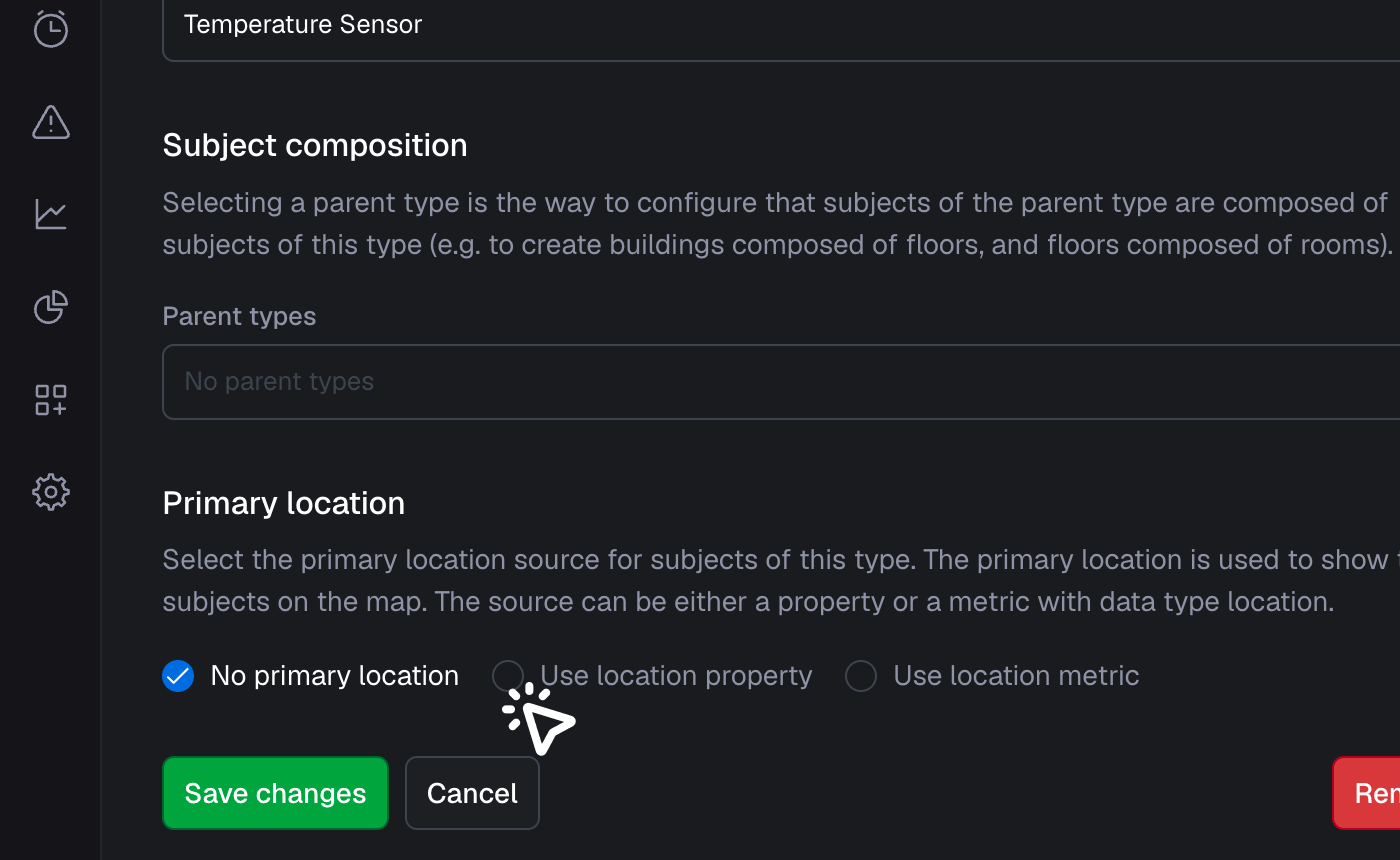 Set primary location