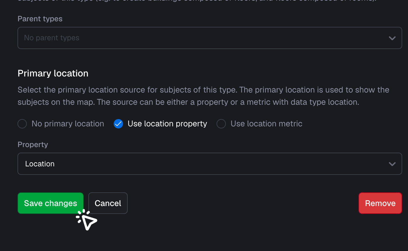 Set primary location