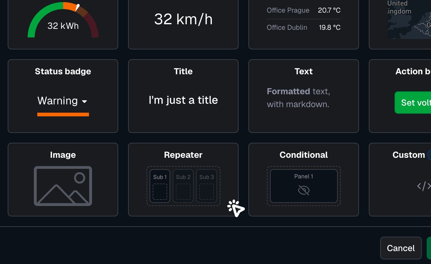 Select repeater
