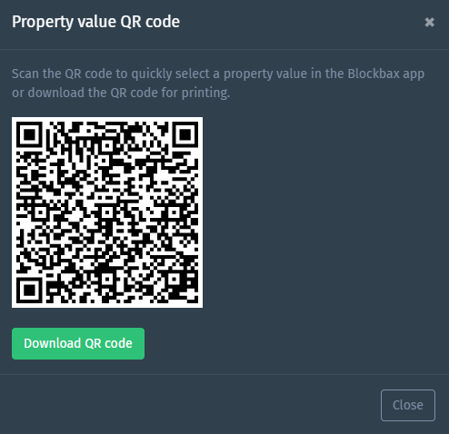 Property QR code