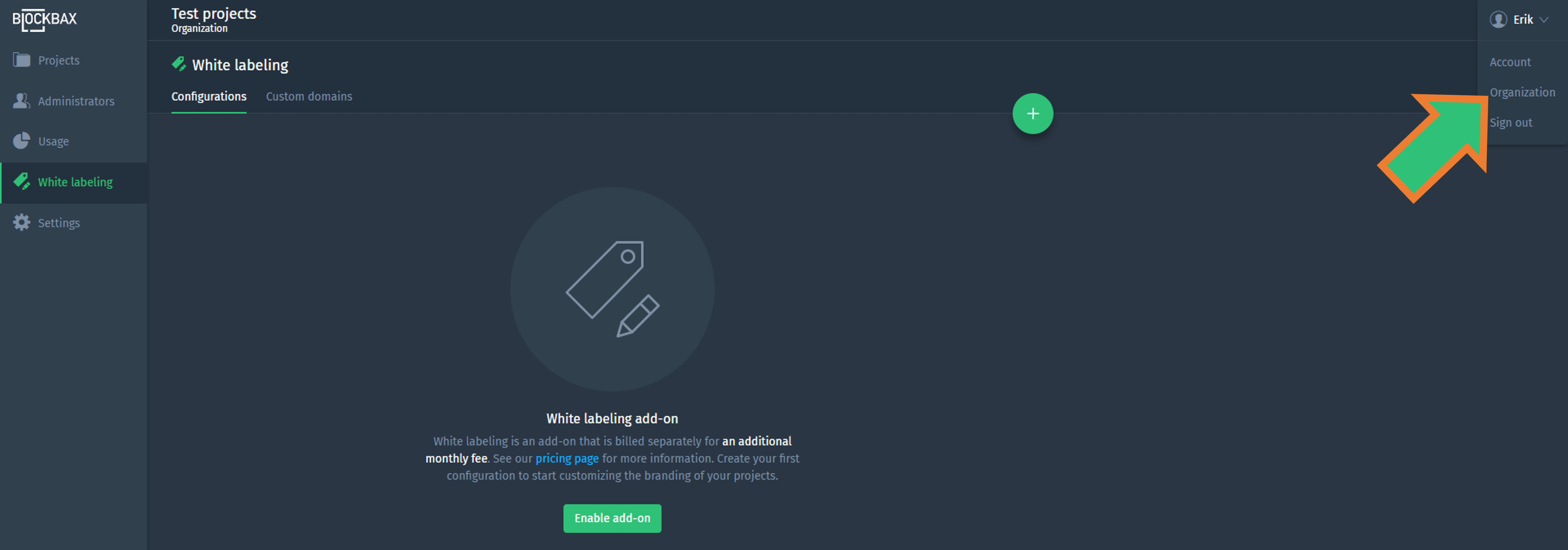 Create white labeling