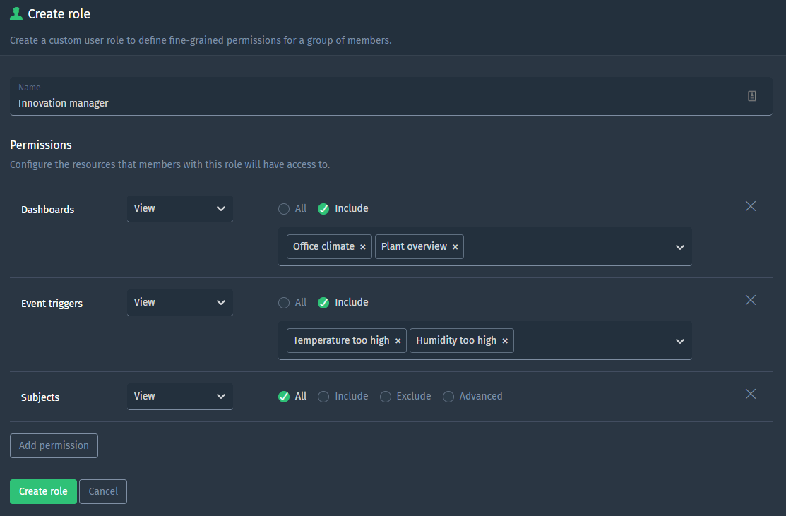 Feature spotlight custom roles example 1