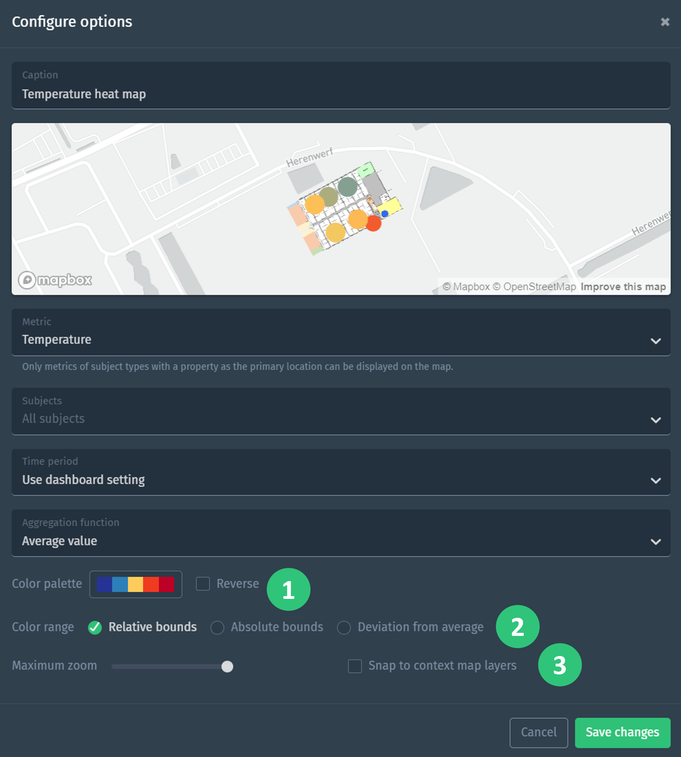 Heat map improvements
