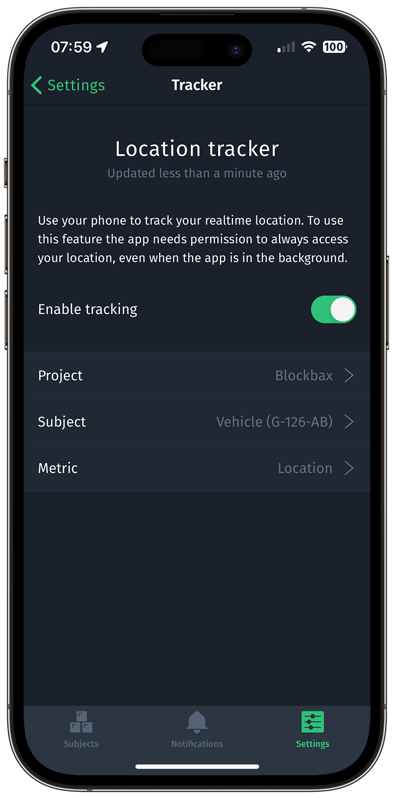 Mobile location tracker