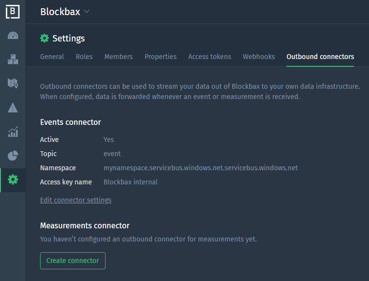 Streaming outbound connectors